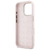 Guess GUHCP16LSMBSLP iPhone 16 Pro 6.3  różowy/pink hardcase Silicone Script Metal Logo & Frame